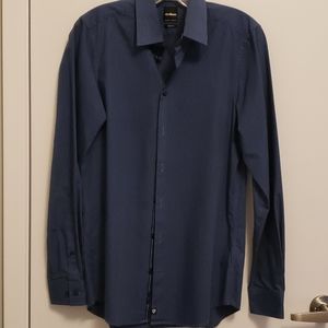 Men's Strellson Blue Slim Fit Dress Shirt 38/15